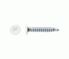 BCP CB [CP] Tornillo autotaladrante de cabeza extraplana y huella PH. Cabeza lacada blanca. Huella PH